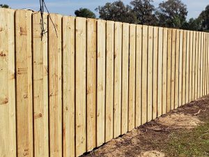 Wood Shadowbox fence style in Ocala Florida