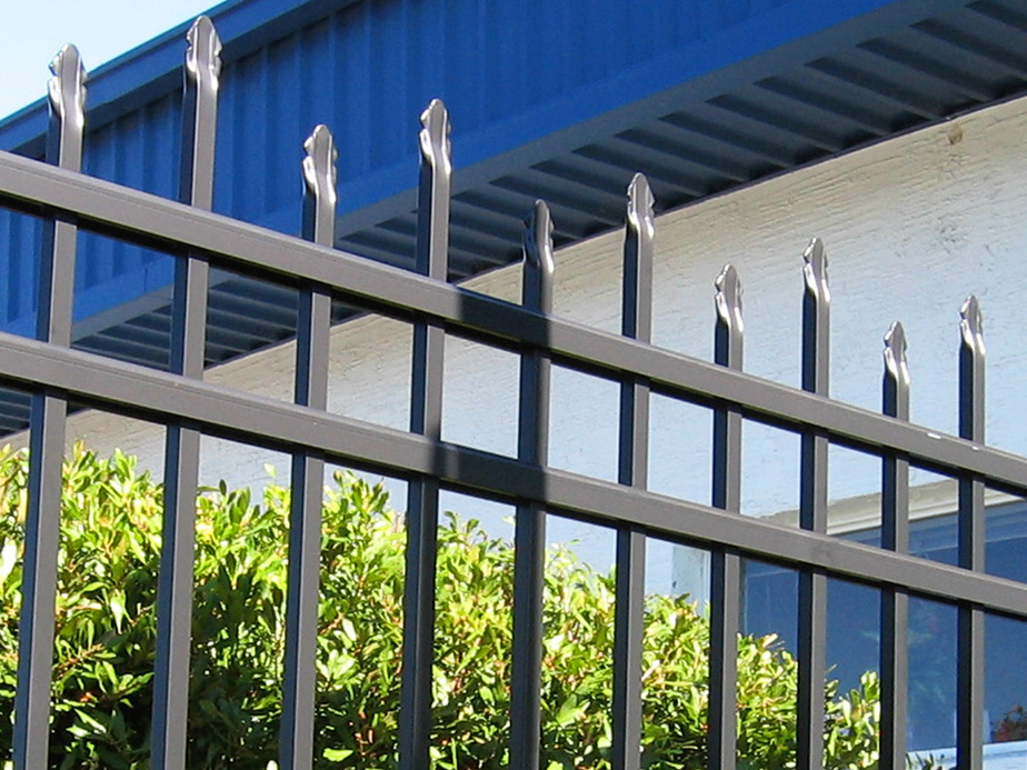 Commercial Wrought Iron fence installation for the Ocala Florida area.