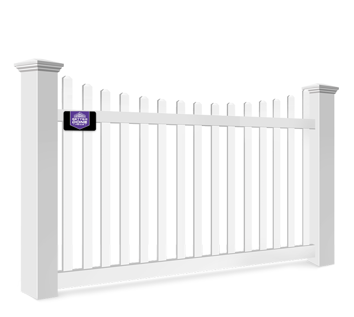 Concave picket Ocala Florida vinyl fence