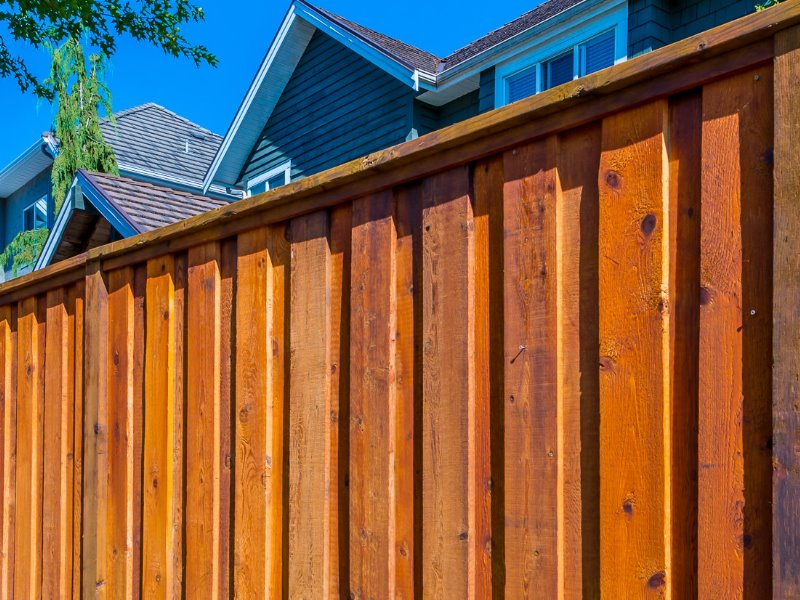 Lowell FL cap and trim style wood fence