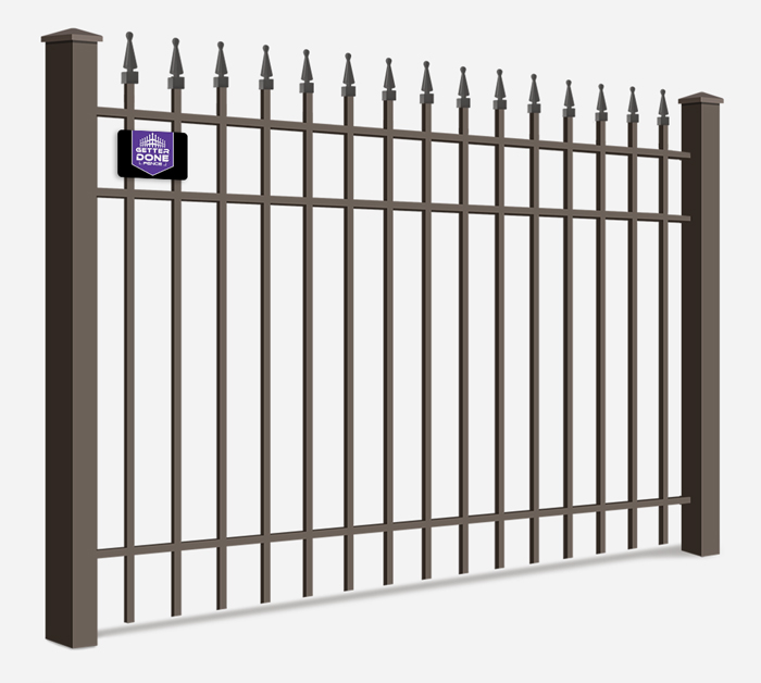 Commercial Wrought Iron fence features popular with Ocala Florida homeowners