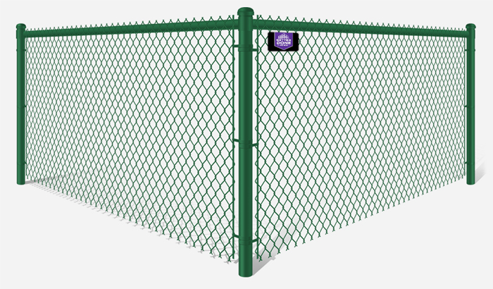 Green PVC-Coated chain link ppool fence contractor in Ocala Florida