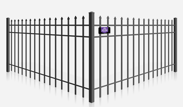 Decorative spear top metal fence contractor in Ocala Florida